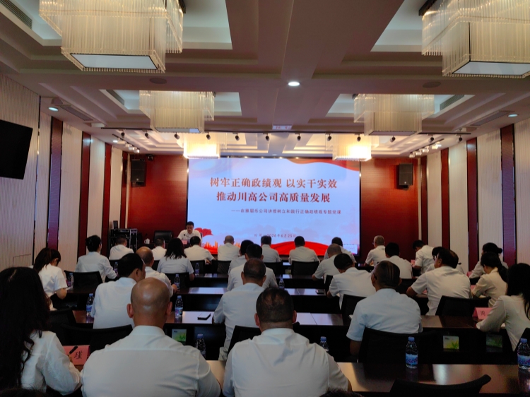 川高公司党委委员、副总经理孙淳赴雅眉乐公司讲授专题党课